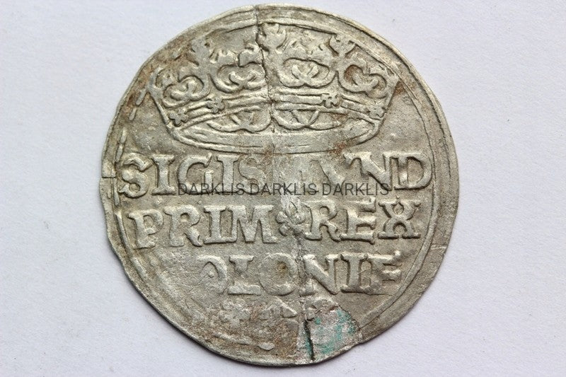 GROSZ POLSKA 1527 ZYGMUNT I STARY - ST. 3+ DWA x 2