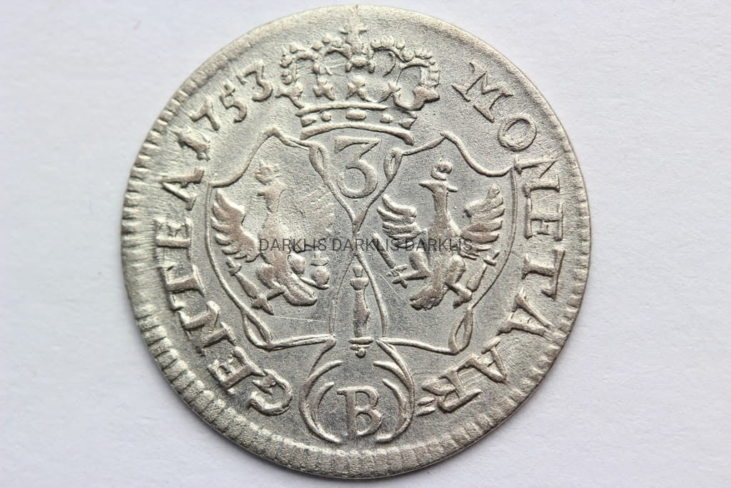 3 KRAJCARY 1753 B WROCŁAW ŚLĄSK FRYDERYK II S.1-