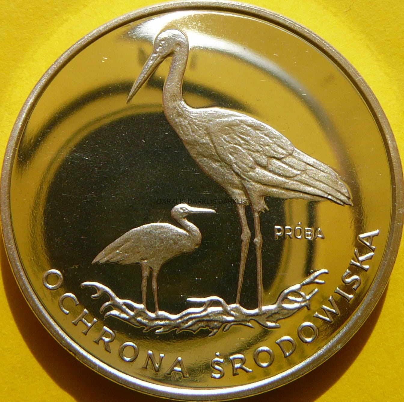 100 ZŁOTYCH POLSKA 1982 - BOCIAN ZWIERZĘTA - PRÓBA