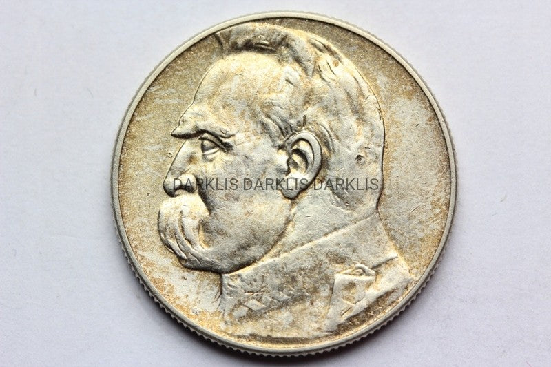 5 ZŁOTY POLSKA 1935 JÓZEF PIŁSUDSKI SREBRO STAN!!